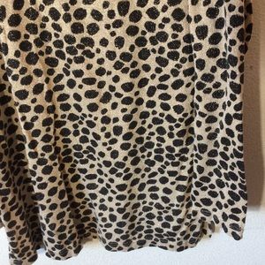 Bob Mackie Tops - Bob Mackie Leopard Print Shimmer Blouse Bob Mackie Tops - Bob Mackie Leopard Print Shimmer Blouse